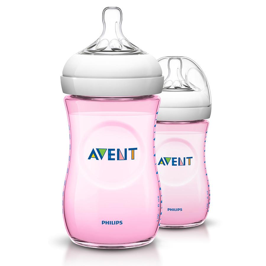 Philips Avent Natural Bottle Pink 9 fl oz