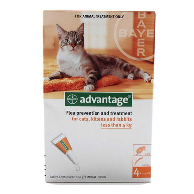 Advantage Small Cat to 10 Lbs - 4 Doses