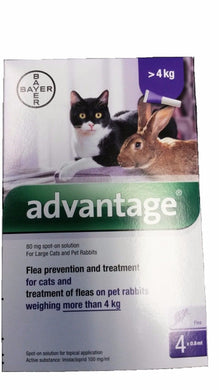 Advantage Large Cat over 10 Lbs - 4 Doses