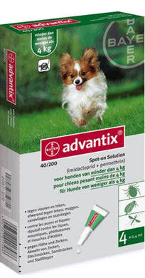 Advantix Small Dogs 4 - 10 Lbs - 4 Doses