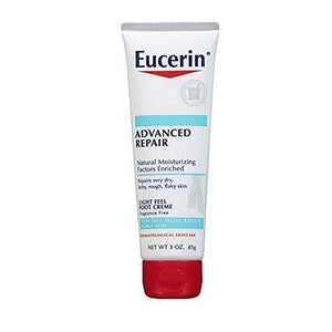 Eucerin Intensive Repair Light Feel Foot Creme 3 Ounce (Pack of 3)