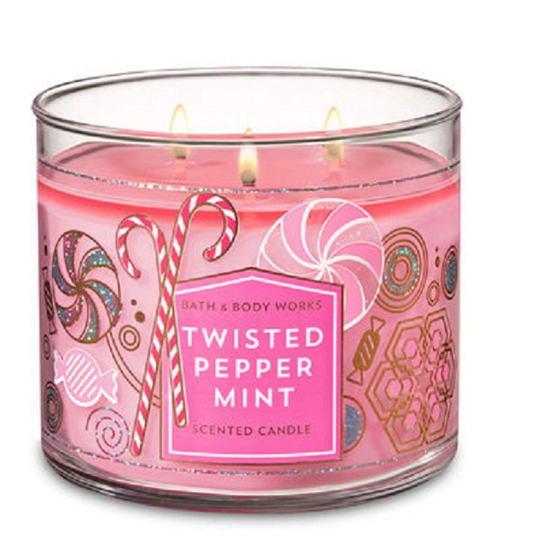 Bath & Body Works 3-Wick Scented Candle in Twisted Peppermint