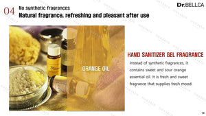 [Pack of 2] [Dr.BELLCA] Premium Hand Sanitizer Gel, Citrus Scent [Ethanol 70%], 500 ml (16.9 fl.oz) - Kills 99.9% of Germs Cleanliness and Moisturizing Your Hands [FDA Registered - NDC#: 70889-800-01]