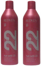 Redken Hots Sets 22 Thermal Setting Mist 16.9 oz Pack of 2 set