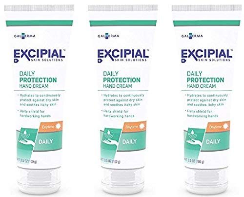 Excipial Daily Protection Daytime Hand Cream, 3.5 Ounce, (Pack of 3)