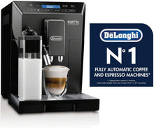 DeLonghi Eletta Black Cappuccino Top Digital Super Automatic Machine with LatteCrema System