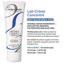 Embryolisse Lait-Crème Concentré, French Face & Body Cream, Moisturizing Primer & Face Cream, 1.01 fl.oz.