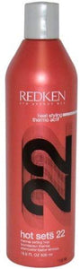 Redken Hots Sets 22 Thermal Setting Mist 16.9 oz Pack of 2 set