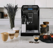 DeLonghi Eletta Black Cappuccino Top Digital Super Automatic Machine with LatteCrema System