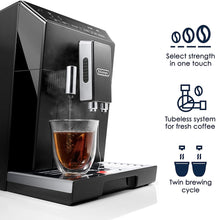 DeLonghi Eletta Black Cappuccino Top Digital Super Automatic Machine with LatteCrema System