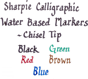 Sanford Calligraphy Pens Assorted Calligraphic Marker Pen Set