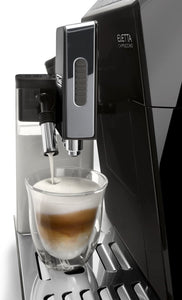 DeLonghi Eletta Black Cappuccino Top Digital Super Automatic Machine with LatteCrema System